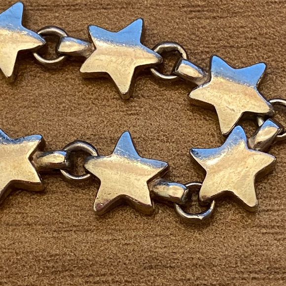 Tiffany & Co. 925 Sterling silver chain of stars necklace 16 inch - Picture 8 of 11